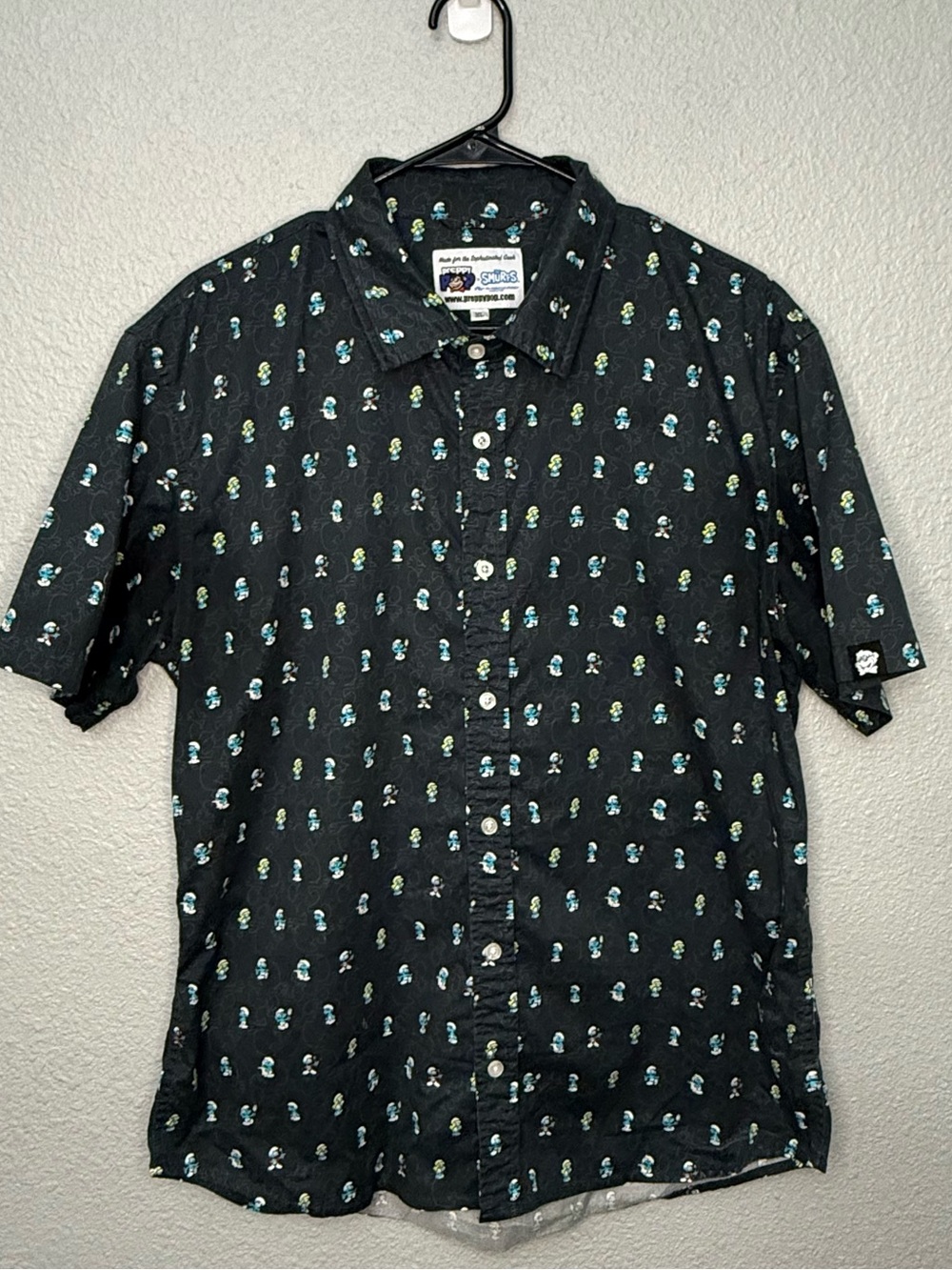 Preppy Pop x Smurfs | Limited Edition Button Down Shirt | Size XL